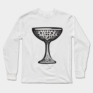 Chalice Monochromatic Shadow Silhouette Anime Style Collection No. 327 Long Sleeve T-Shirt